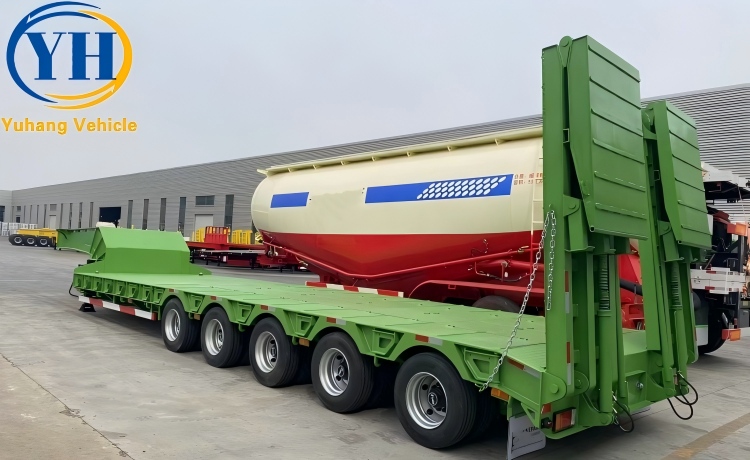 5 Axle Semi Low Bed Trailer-YUHANG VEHICLE 5 Axle Semi Low Bed Trailer-YUHANG VEHICLE