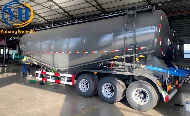 China 55 Ton Cement Semi Trailer-YUHANG VEHICLE China 55 Ton Cement Semi Trailer-YUHANG VEHICLE