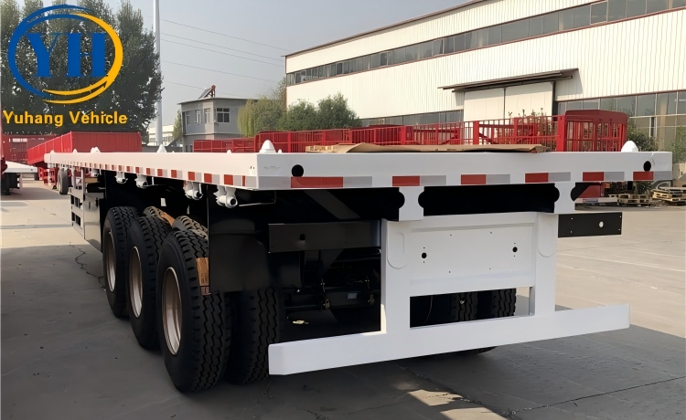 Three Axle Flatbed Tractor Trailer-YUHANG VEHICLE Three Axle Flatbed Tractor Trailer-YUHANG VEHICLE