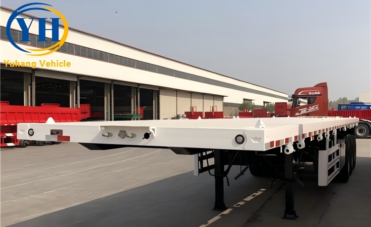 Three Axle Flatbed Tractor Trailer-YUHANG VEHICLE Three Axle Flatbed Tractor Trailer-YUHANG VEHICLE