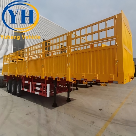Tri Axle Fence Cargo Trailer for Sale Tri Axle Fence Cargo Trailer for Sale
