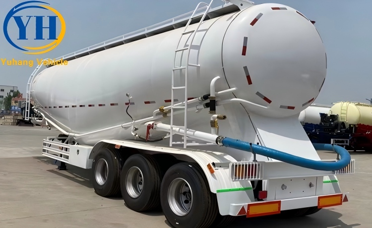 Tri Axle Flour Tanker Trailer-YUHANG VEHICLE Tri Axle Flour Tanker Trailer-YUHANG VEHICLE