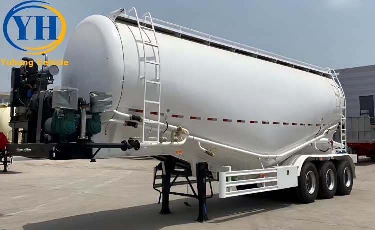Tri Axle Flour Tanker Trailer-YUHANG VEHICLE Tri Axle Flour Tanker Trailer-YUHANG VEHICLE