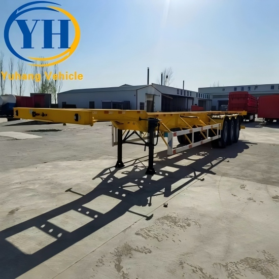 Tri Axle Gooseneck Skeleton Semi Trailer Tri Axle Gooseneck Skeleton Semi Trailer