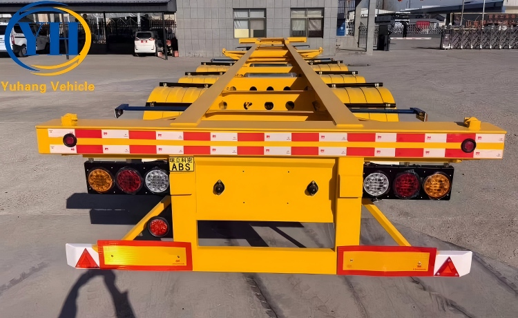 Tri Axle Gooseneck Skeleton Semi Trailer-YUHANG VEHICLE Tri Axle Gooseneck Skeleton Semi Trailer-YUHANG VEHICLE