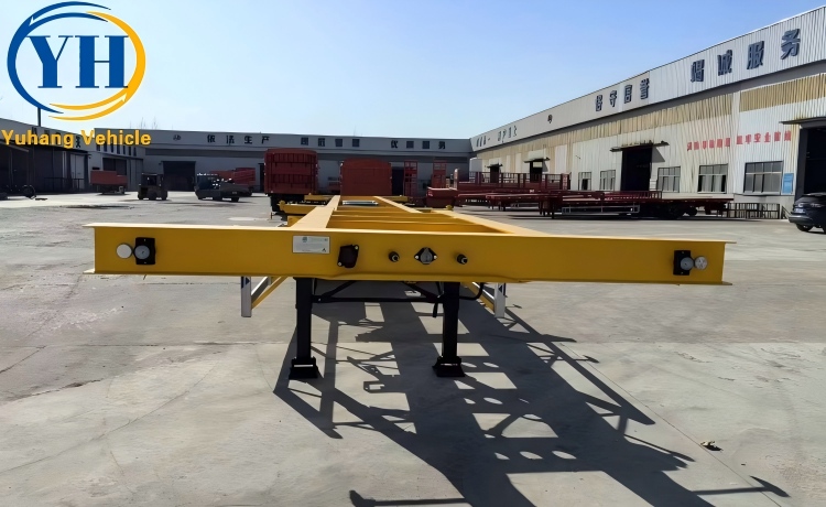 Tri Axle Gooseneck Skeleton Semi Trailer-YUHANG VEHICLE Tri Axle Gooseneck Skeleton Semi Trailer-YUHANG VEHICLE