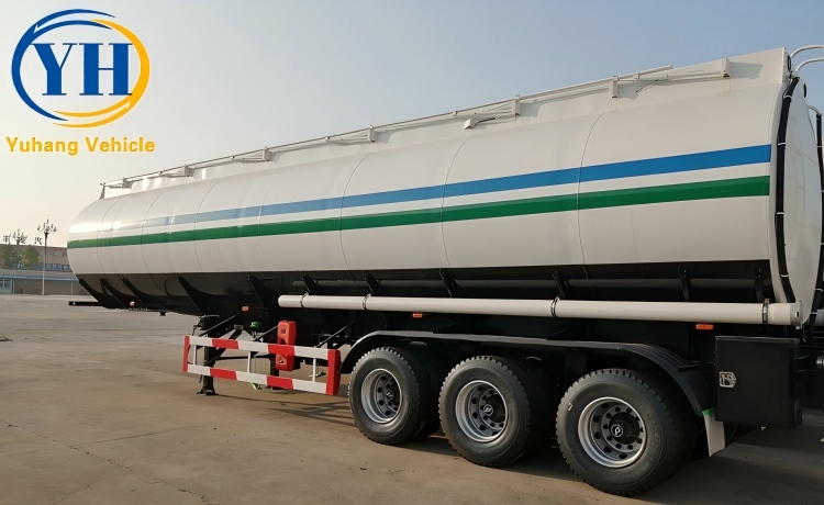 Tri Axle Stainless Tanker Trailer-YUHANG VEHICLE Tri Axle Stainless Tanker Trailer-YUHANG VEHICLE