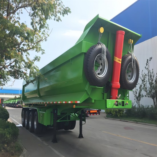 4 Axle End Dump Trailer