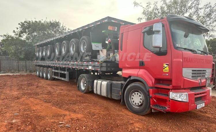 4 Axle 80 Tons Fence Cargo Semi Trailer has been sent to Senegal-YUHANG VEHICLE