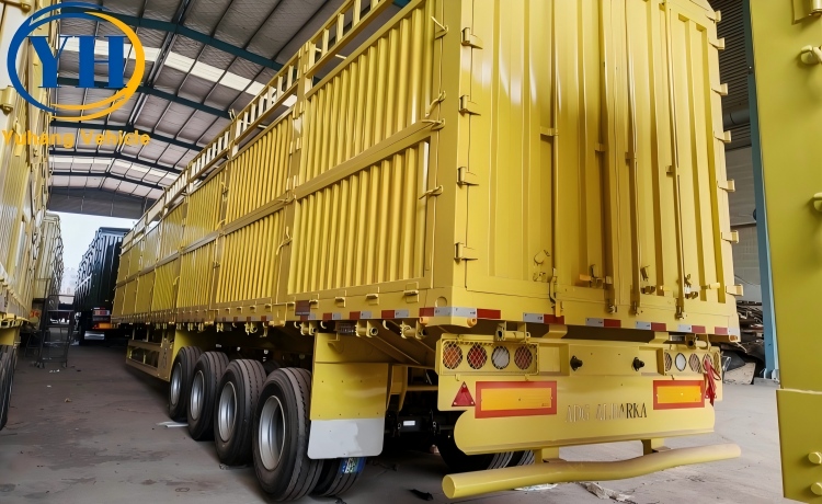 4 Axle 80 Ton Fence Cargo Semi Trailer will be sent to Senegal-YUHANG VEHICLE 4 Axle 80 Ton Fence Cargo Semi Trailer will be sent to Senegal-YUHANG VEHICLE