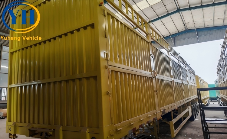 4 Axle 80 Ton Fence Cargo Semi Trailer will be sent to Senegal-YUHANG VEHICLE 4 Axle 80 Ton Fence Cargo Semi Trailer will be sent to Senegal-YUHANG VEHICLE