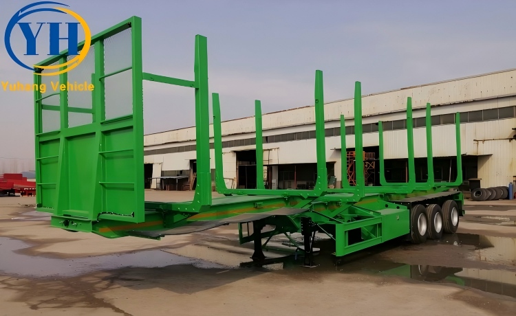 40Ft Timber Log Trailer With Stake-YUHANG VEHICLE 40Ft Timber Log Trailer With Stake-YUHANG VEHICLE