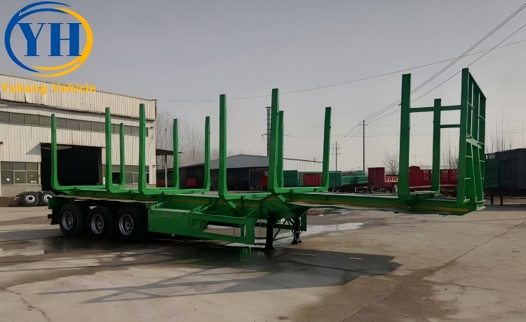40Ft Timber Log Trailer With Stake-YUHANG VEHICLE 40Ft Timber Log Trailer With Stake-YUHANG VEHICLE