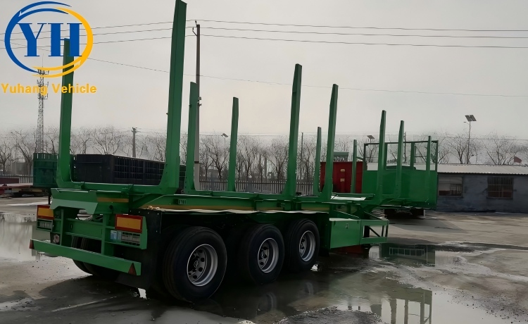40Ft Timber Log Trailer With Stake-YUHANG VEHICLE 40Ft Timber Log Trailer With Stake-YUHANG VEHICLE