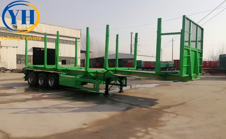 40Ft Timber Log Trailer With Stake-YUHANG VEHICLE 40Ft Timber Log Trailer With Stake-YUHANG VEHICLE