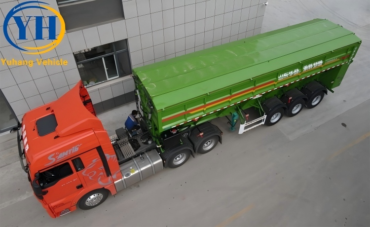 60 Ton Bulk Grain Trailer for Sale-YUHANG VEHICLE 60 Ton Bulk Grain Trailer for Sale-YUHANG VEHICLE