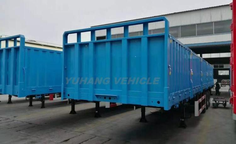 60 Ton Bulk Cargo Sidewall Trailer is ready to send to Côte d’Ivoire-YUHANG VEHICLE