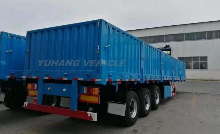 60 Ton Bulk Cargo Sidewall Trailer is ready to send to Côte d’Ivoire-YUHANG VEHICLE