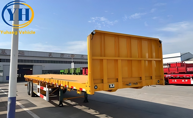 2 Axle 40 Feet Flatbed Semi Trailer will be shipped to Ghana, Tema-YUHANG VEHICLE 2 Axle 40 Feet Flatbed Semi Trailer will be shipped to Ghana, Tema-YUHANG VEHICLE