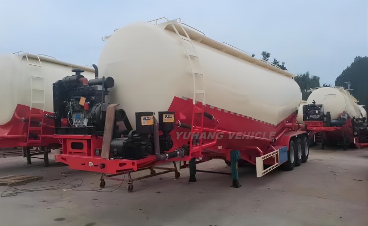 3 Axle 40m³ Bulk Cement Trailer will be sent to Lagos, Nigeria-YUHANG VEHICLE