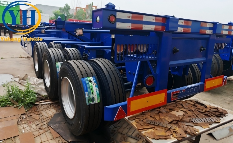 3 Axle 40Ft Container Chassis Trailer will be shipped to Uzbekistan-YUHANG VEHICLE 3 Axle 40Ft Container Chassis Trailer will be shipped to Uzbekistan-YUHANG VEHICLE