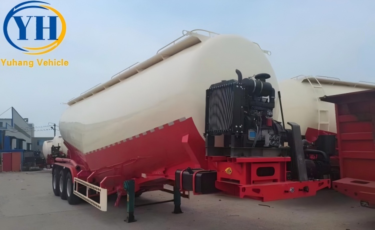 3 Axle 40m³ Bulk Cement Trailer will be sent to Lagos, Nigeria-YUHANG VEHICLE 3 Axle 40m³ Bulk Cement Trailer will be sent to Lagos, Nigeria-YUHANG VEHICLE