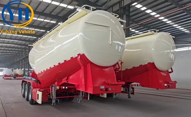 3 Axle 40m³ Bulk Cement Trailer will be sent to Lagos, Nigeria-YUHANG VEHICLE 3 Axle 40m³ Bulk Cement Trailer will be sent to Lagos, Nigeria-YUHANG VEHICLE