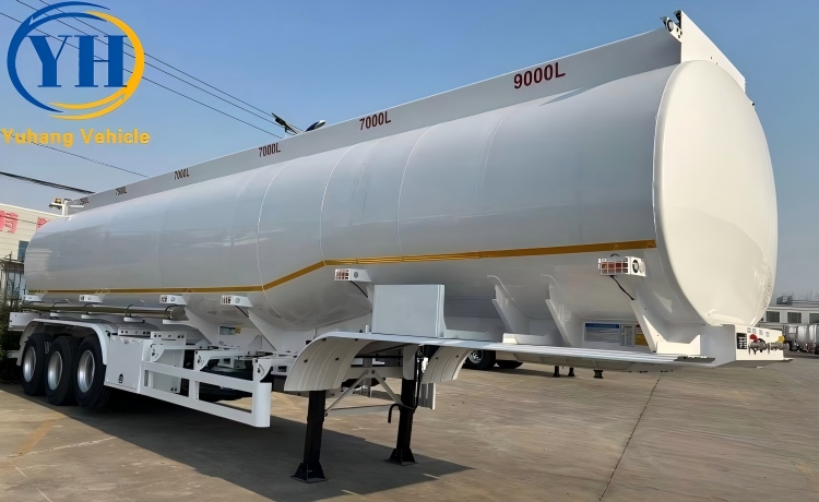 45,000 Liters Aluminum Alloy Tanker Trailer will be sent to Tanzania-YUHANG VEHICLE 45,000 Liters Aluminum Alloy Tanker Trailer will be sent to Tanzania-YUHANG VEHICLE
