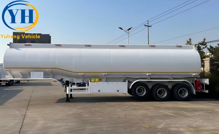 45,000 Liters Aluminum Alloy Tanker Trailer will be sent to Tanzania-YUHANG VEHICLE 45,000 Liters Aluminum Alloy Tanker Trailer will be sent to Tanzania-YUHANG VEHICLE
