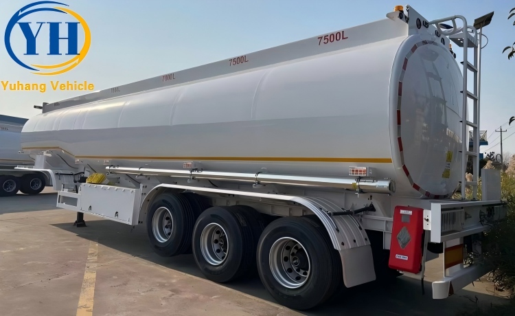 45,000 Liters Aluminum Alloy Tanker Trailer will be sent to Tanzania-YUHANG VEHICLE 45,000 Liters Aluminum Alloy Tanker Trailer will be sent to Tanzania-YUHANG VEHICLE