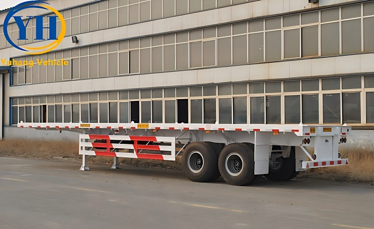 Two Axle 40Ft Flatbed Trailer will be sent to Cameroon-YUHANG VEHICLE Two Axle 40Ft Flatbed Trailer will be sent to Cameroon-YUHANG VEHICLE