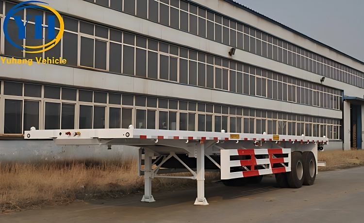 Two Axle 40Ft Flatbed Trailer will be sent to Cameroon-YUHANG VEHICLE Two Axle 40Ft Flatbed Trailer will be sent to Cameroon-YUHANG VEHICLE