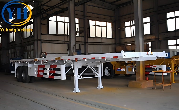 Two Axle 40Ft Flatbed Trailer will be sent to Cameroon-YUHANG VEHICLE Two Axle 40Ft Flatbed Trailer will be sent to Cameroon-YUHANG VEHICLE