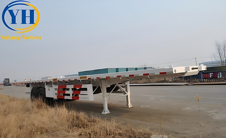 Two Axle 40Ft Flatbed Trailer will be sent to Cameroon-YUHANG VEHICLE Two Axle 40Ft Flatbed Trailer will be sent to Cameroon-YUHANG VEHICLE