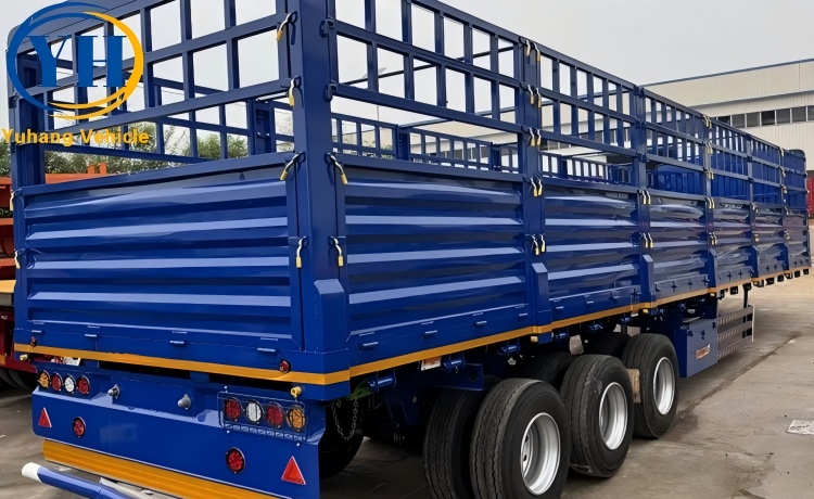60 Ton Fence Trailer is ready to be sent to Botswana-YUHANG VEHICLE 60 Ton Fence Trailer is ready to be sent to Botswana-YUHANG VEHICLE
