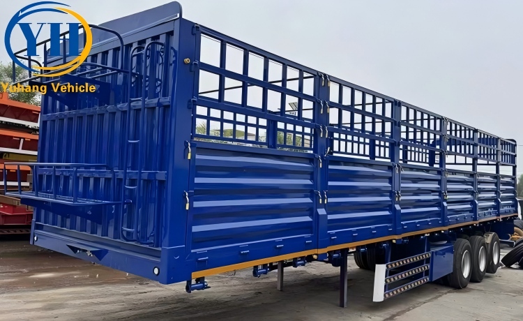 60 Ton Fence Trailer is ready to be sent to Botswana-YUHANG VEHICLE 60 Ton Fence Trailer is ready to be sent to Botswana-YUHANG VEHICLE