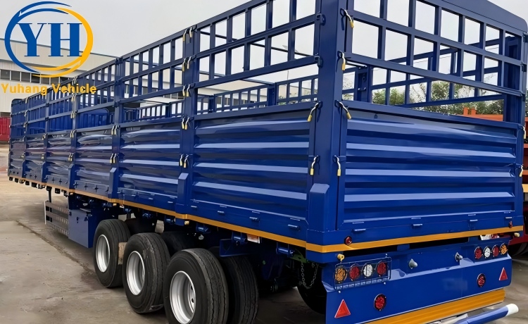 60 Ton Fence Trailer is ready to be sent to Botswana-YUHANG VEHICLE 60 Ton Fence Trailer is ready to be sent to Botswana-YUHANG VEHICLE
