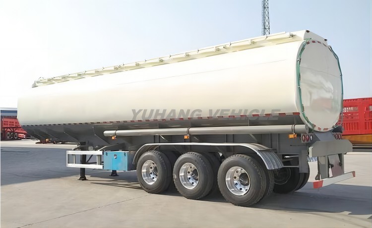 3 Axle 40000 Liters Fuel Tanker Trailer is ready to ship to Angola-YUHANG VEHICLE