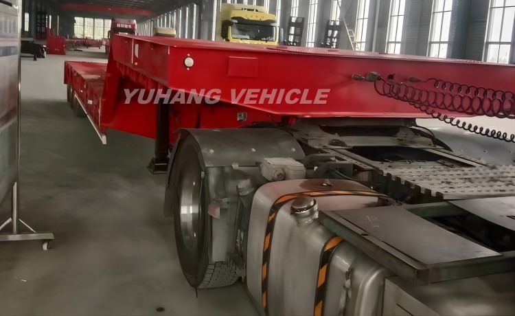 80 Ton Lowbed Trailer will be sent to Liberia-YUHANG VEHICLE