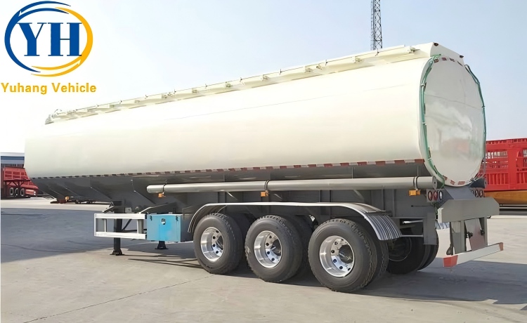 3 Axle 40000 Liters Fuel Tanker Trailer is ready to be shipped to Angola-YUHANG VEHICLE 3 Axle 40000 Liters Fuel Tanker Trailer is ready to be shipped to Angola-YUHANG VEHICLE