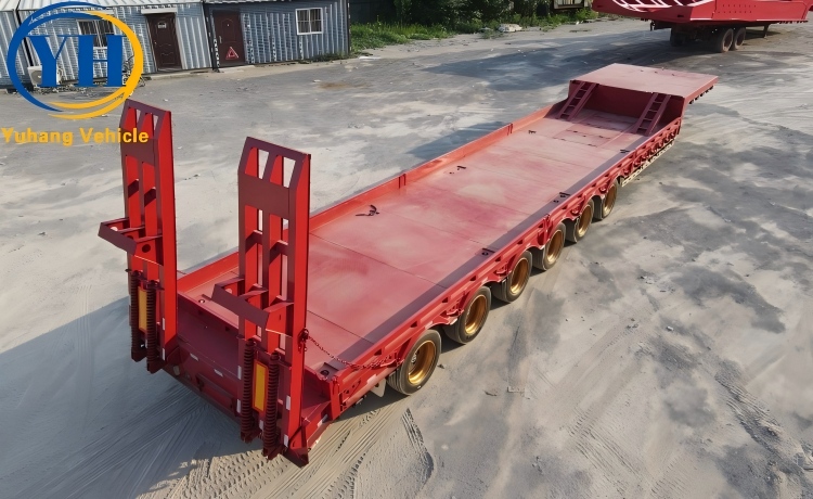 6 Axle 120 Ton Lowbed Equipment Trailer will be shipped to Cote d’Ivoire-YUHANG VEHICLE 6 Axle 120 Ton Lowbed Equipment Trailer will be shipped to Cote d’Ivoire-YUHANG VEHICLE