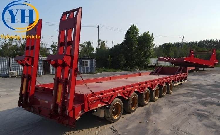 6 Axle 120 Ton Lowbed Equipment Trailer will be shipped to Cote d’Ivoire-YUHANG VEHICLE 6 Axle 120 Ton Lowbed Equipment Trailer will be shipped to Cote d’Ivoire-YUHANG VEHICLE