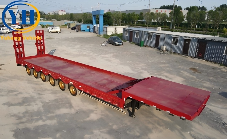 6 Axle 120 Ton Lowbed Equipment Trailer will be shipped to Cote d’Ivoire-YUHANG VEHICLE 6 Axle 120 Ton Lowbed Equipment Trailer will be shipped to Cote d’Ivoire-YUHANG VEHICLE