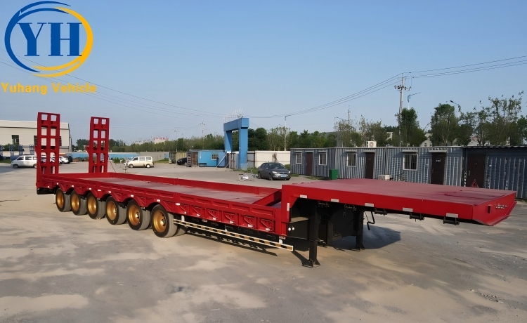 6 Axle 120 Ton Lowbed Equipment Trailer will be shipped to Cote d’Ivoire-YUHANG VEHICLE 6 Axle 120 Ton Lowbed Equipment Trailer will be shipped to Cote d’Ivoire-YUHANG VEHICLE