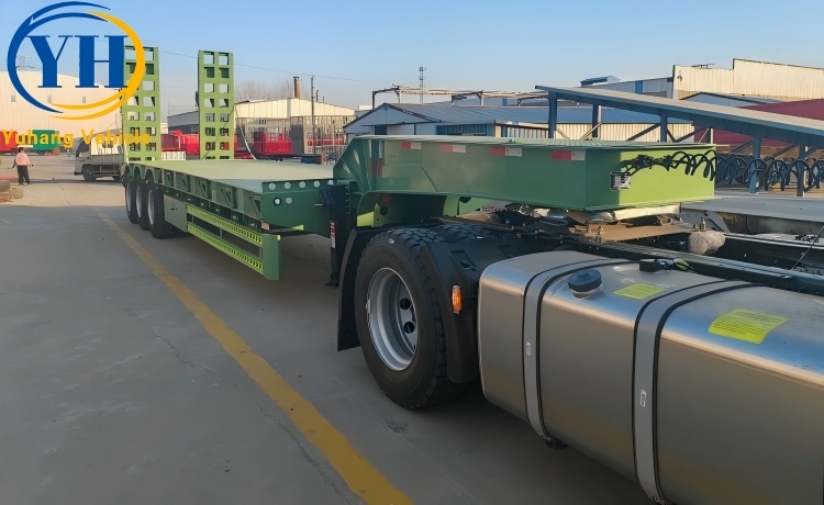 80 Ton Lowbed Trailer will be sent to Liberia-YUHANG VEHICLE 80 Ton Lowbed Trailer will be sent to Liberia-YUHANG VEHICLE