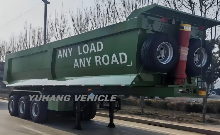 3 Axle 30 Cubic Tipper Trailer will export to Madagascar-YUHANG VEHICLE