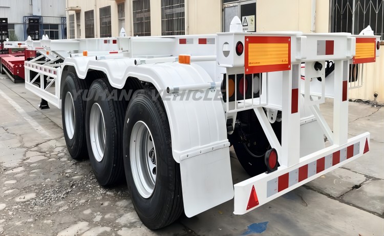40Ft Skeletal Semi Trailer will be shipped to Namibia-YUHANG VEHICLE