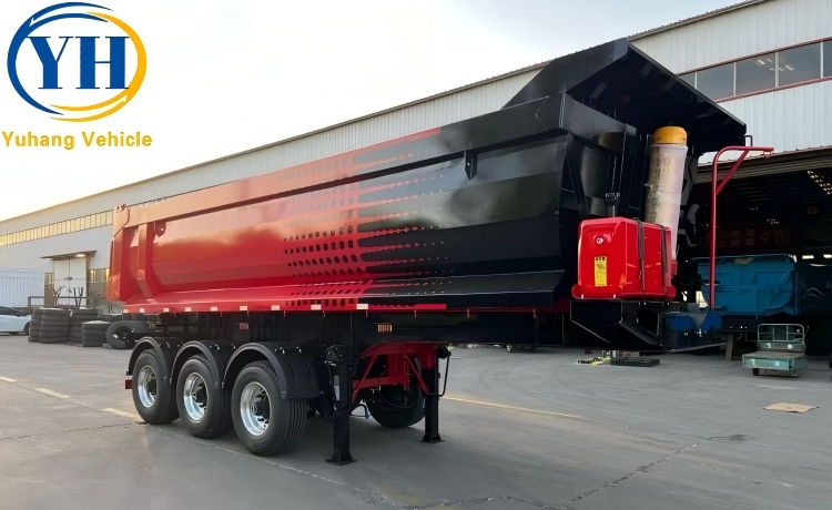 3 Axle 30 Cubic Tipper Trailer will be exported to Madagascar-YUHANG VEHICLE 3 Axle 30 Cubic Tipper Trailer will be exported to Madagascar-YUHANG VEHICLE
