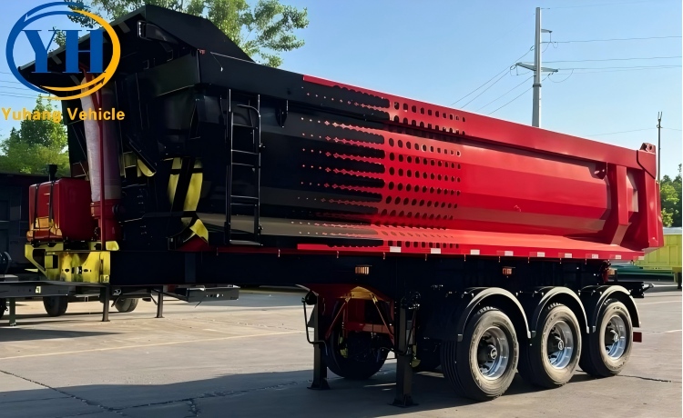 3 Axle 30 Cubic Tipper Trailer will be exported to Madagascar-YUHANG VEHICLE 3 Axle 30 Cubic Tipper Trailer will be exported to Madagascar-YUHANG VEHICLE