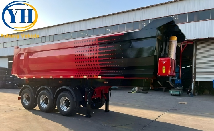 3 Axle 30 Cubic Tipper Trailer will be exported to Madagascar-YUHANG VEHICLE 3 Axle 30 Cubic Tipper Trailer will be exported to Madagascar-YUHANG VEHICLE